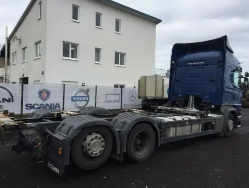Контейнеровоз Scania G410 BDF, 2014 г, 6х2 подъемная ось, г/п 16т, без пробега по РФ - фото
