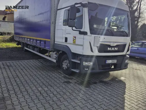 MAN TGL 12.250, 2015 год, штора объёмник 68 кубов с гидролифтом - фото