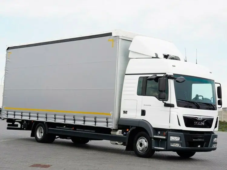 MAN TGL 12.250 BL, 01/2018 год, штора 55 м3, ворота, высокая кабина, без пробега по РФ - фото 8