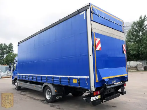 Mercedes Atego 1224, 2014г, штора 52 м3, гидролифт - фото