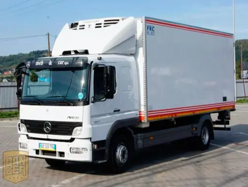 Рефрижератор Mercedes Atego 1224L, спальник, фургон с воротами. Г\п 7т - фото 5