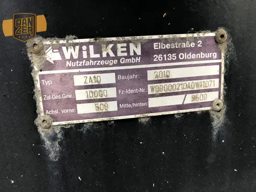 Прицеп тандем Wilken со сквозной загрузкой, 2010 год, шторно-бортовой 48 кубов - фото 23