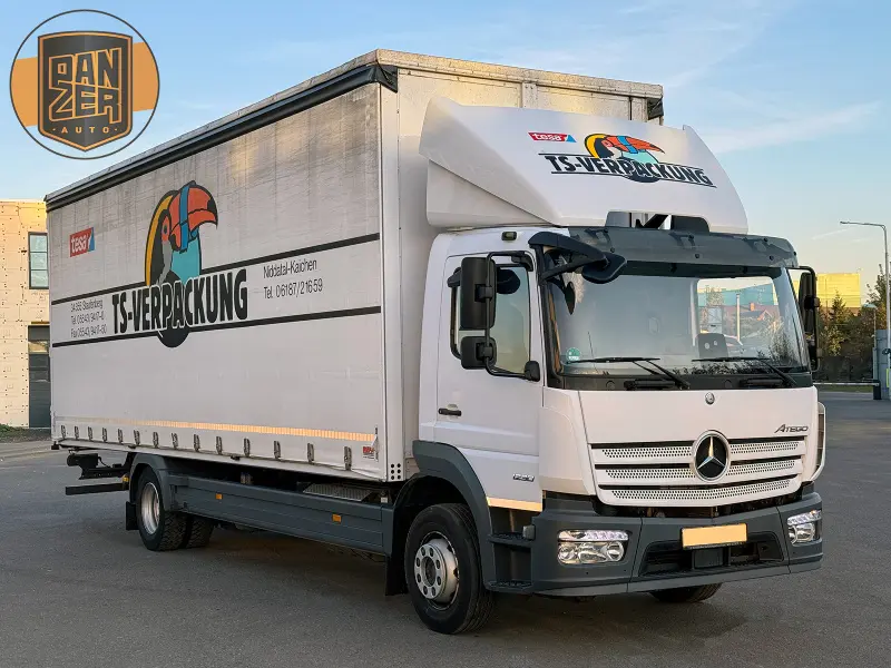 Грузовик тентованный Mercedes Atego 1230, 2018 год | photo 0