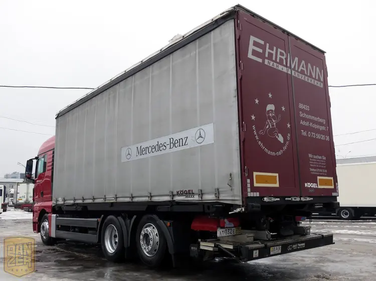 MAN TGX 26.440, тент-штора 52м3, 6х2, 16 тонн, 2011г, высокая кабина - фото 9