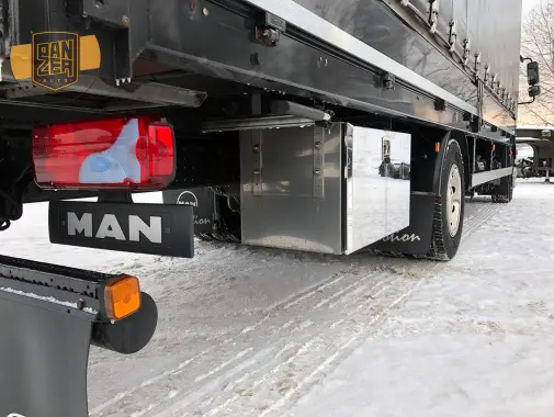 MAN TGM 12.290 BL, 2014 год, штора-борт 51м3, ворота - фото 10