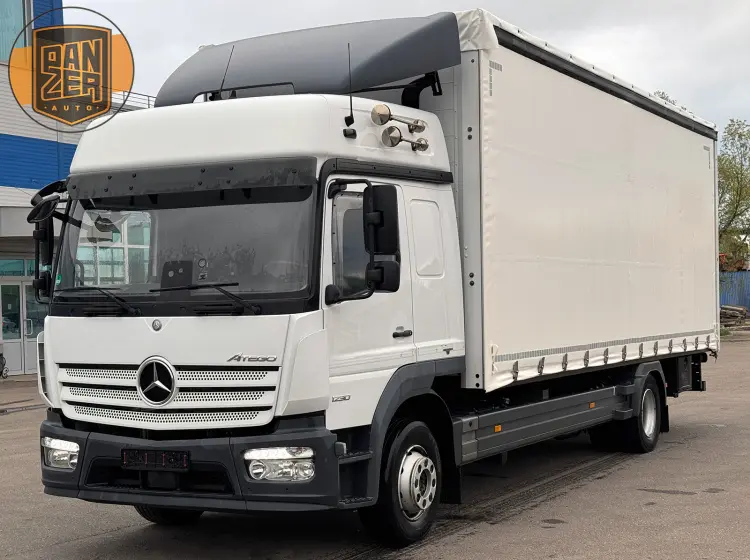 Mercedes-Benz Atego 1230, 2018 год, штора 50 м3, гидроборт, 2 спальника 8