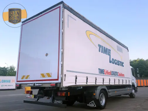 Mercedes Atego 1229L, 2013г, штора 48 кубов, ворота - фото 9