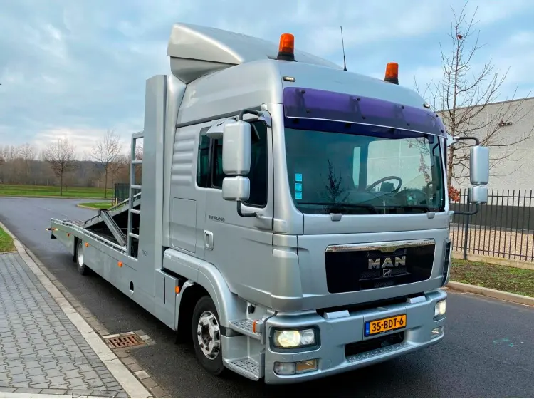 Автовоз на 3 авто MAN TGL 12.240 BL, спальная кабина, без пробега по РФ - фото 8