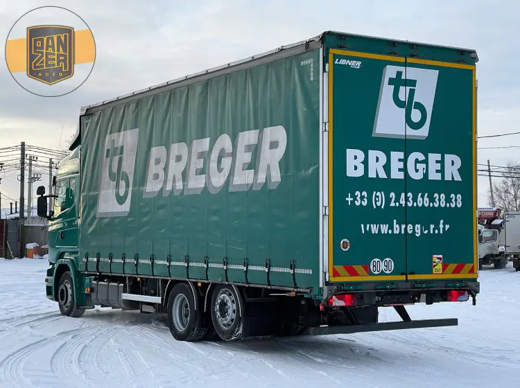 Scania R410, 6х2, 2015 год, штора 61 куб, 20 европалет, без пробега по РФ - фото