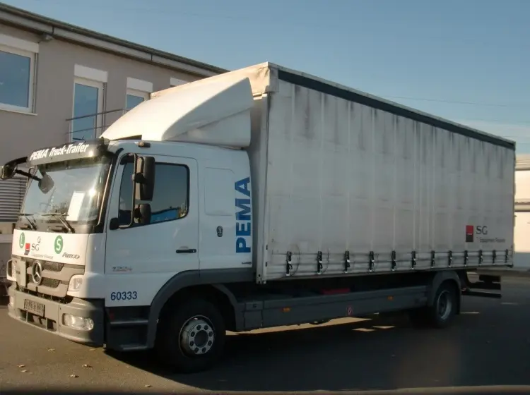 Mercedes Atego 1224 L, штора, ворота, все загрузки, без пробега по РФ - фото 4