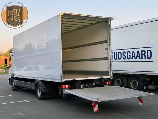 mercedes-benz atego 1230, фургон 18 палет, гидроборт