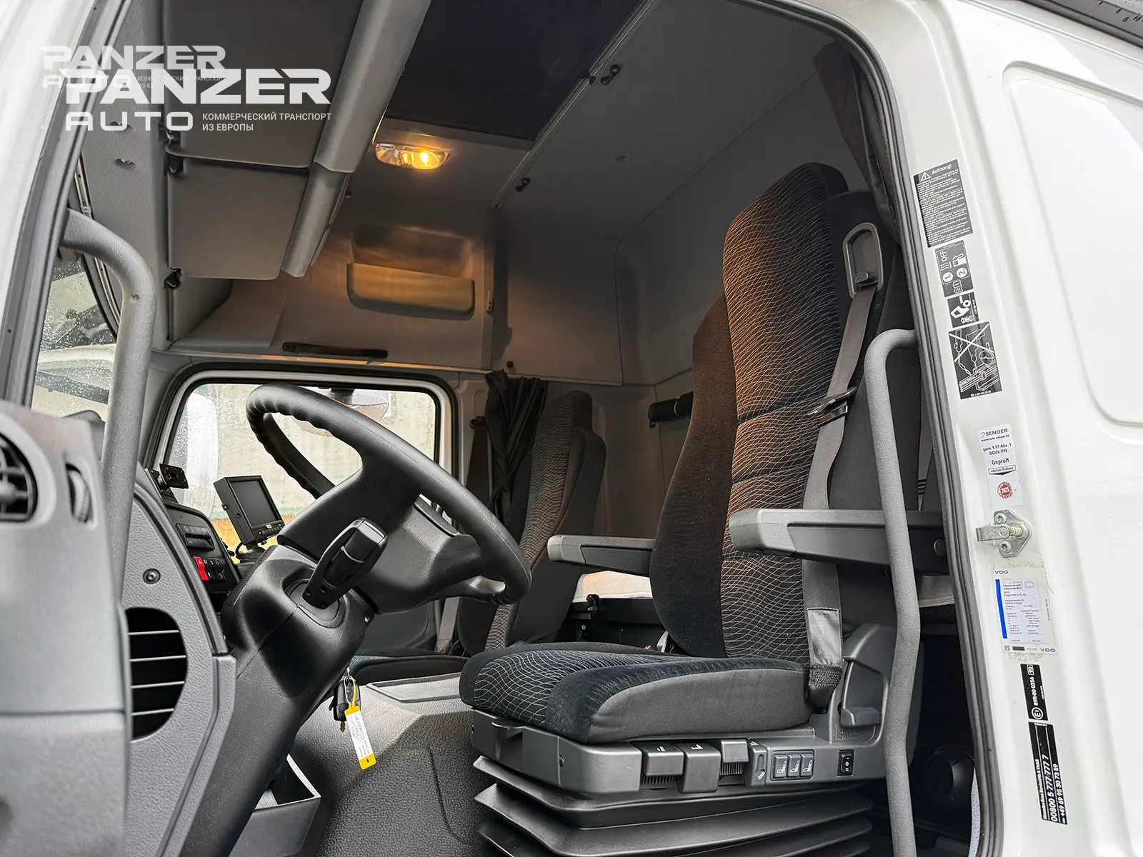 Mercedes Atego 1230, 2019 год, штора 46 кубов, ворота - фото 4
