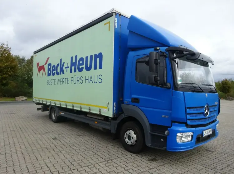 Mercedes Atego 821 L, 2014 год, штора 48 кубов с гидробортом, сдвижной верх, без пробега по РФ - фото 8