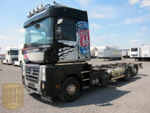 Renault Magnum 480 DXI, шасси BDF, подъемная ось, 2 спальника - фото