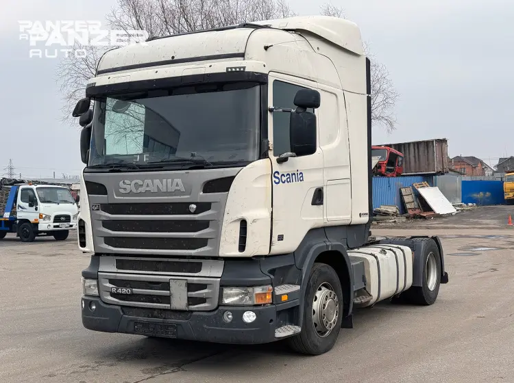 Машинокомплект тягача Scania R420, 2012 год, кабина Highline - фото-детальных 8