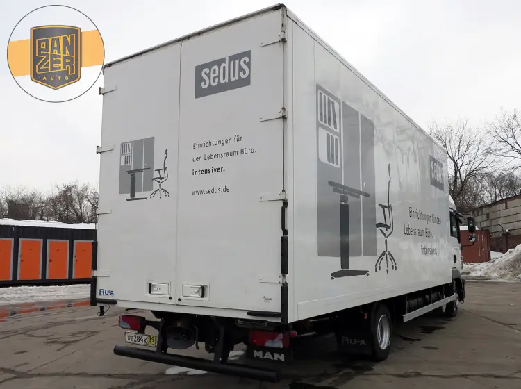 MAN TGL 8.250, фургон 43 м3, ворота, макс.комплектация - фото