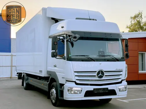 mercedes-benz atego 1230, фургон 18 палет, гидроборт