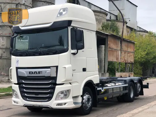 Контейнеровоз БДФ, DAF XF 480 из Германии, 2018г, Super Space Cab, г/п 16т - фото 8